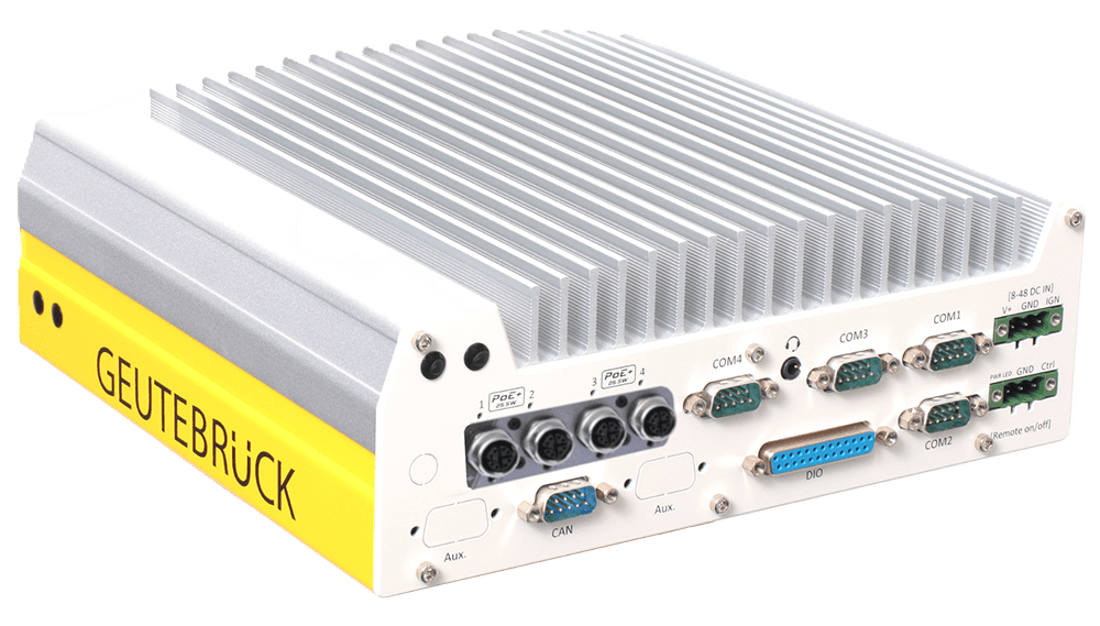 Network device with multiple ports and connectors.